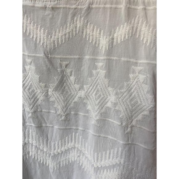 (Sold) La Blanca Embroidered Cover-Up Tunic White - Picture 9 of 12